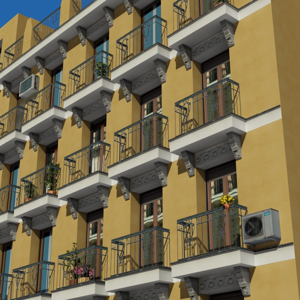 Building Collection 91 - 100 Low-poly 3D model_58