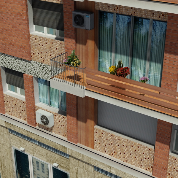 Building Collection 91 - 100 Low-poly 3D model_85