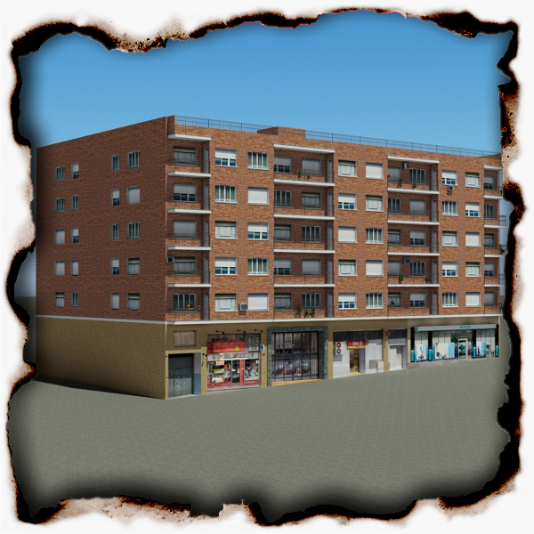 Building Collection 91 - 100 Low-poly 3D model_97