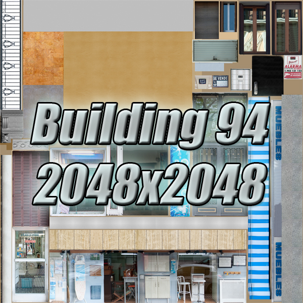 Building Collection 91 - 100 Low-poly 3D model_62