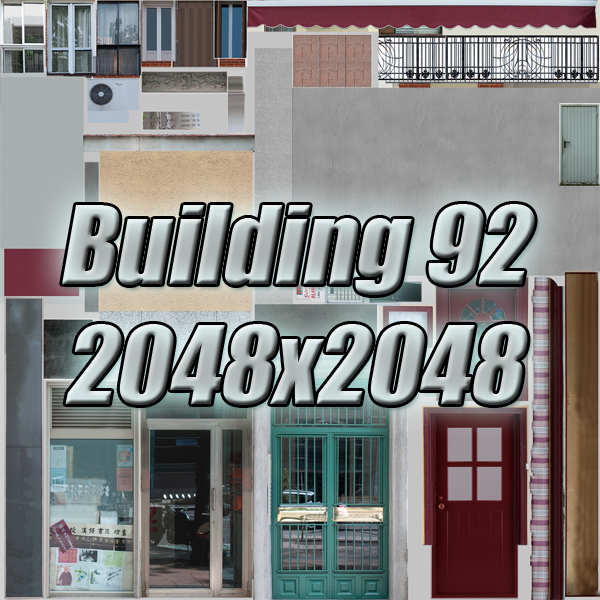 Building Collection 91 - 100 Low-poly 3D model_31