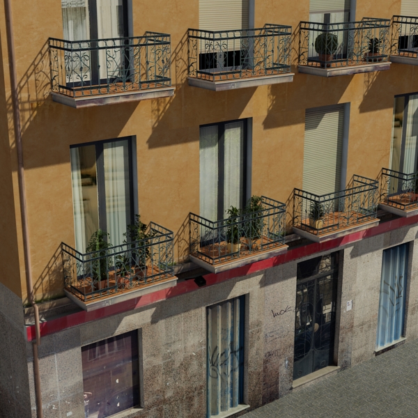 Building Collection 91 - 100 Low-poly 3D model_151