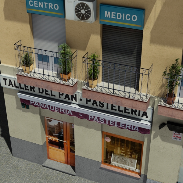 Building Collection 91 - 100 Low-poly 3D model_72