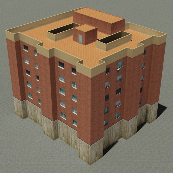 Building Collection 91 - 100 Low-poly 3D model_84