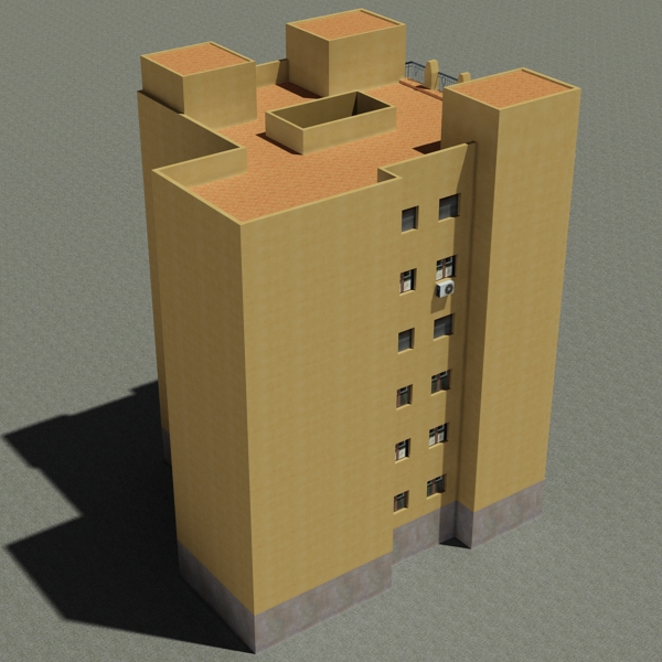 Building Collection 91 - 100 Low-poly 3D model_52