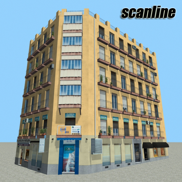Building Collection 91 - 100 Low-poly 3D model_76