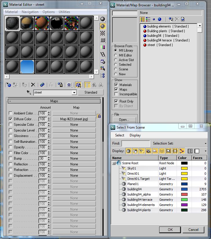 Building Collection 91 - 100 Low-poly 3D model_61
