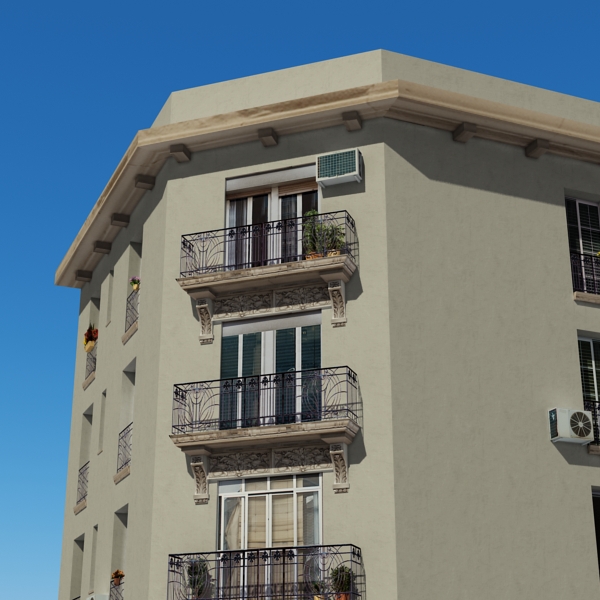 Building Collection 91 - 100 Low-poly 3D model_120