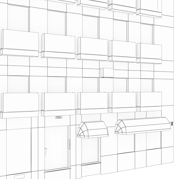 Building Collection 91 - 100 Low-poly 3D model_81