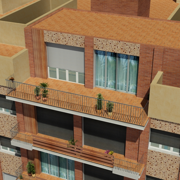 Building Collection 91 - 100 Low-poly 3D model_88