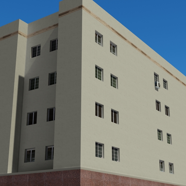 Building Collection 91 - 100 Low-poly 3D model_122
