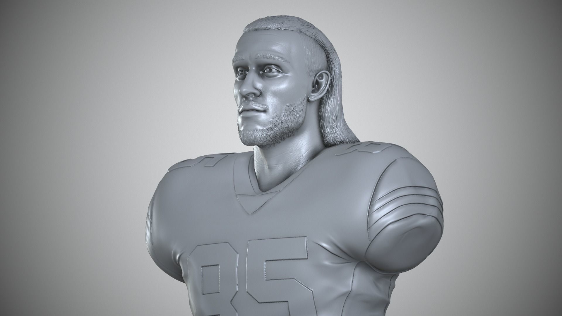 George Kittle 3D print model_10