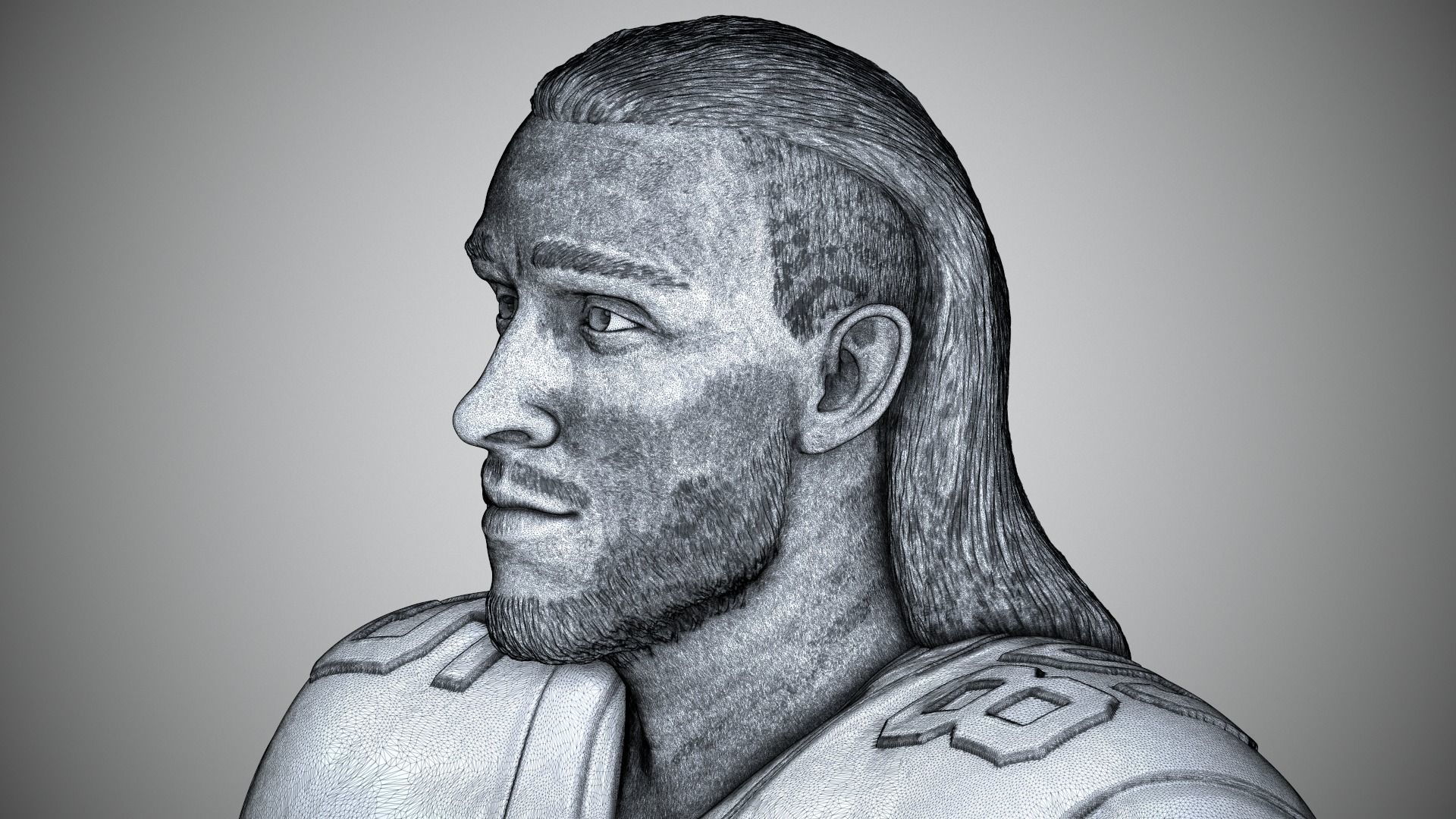 George Kittle 3D print model_25