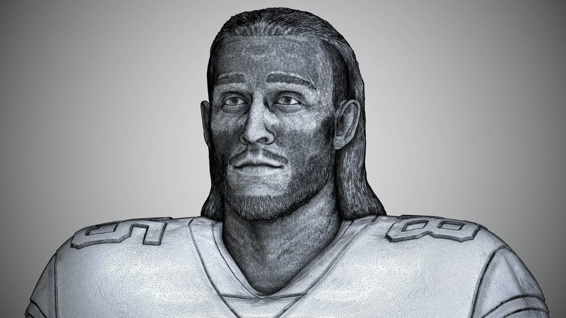 George Kittle 3D print model_23