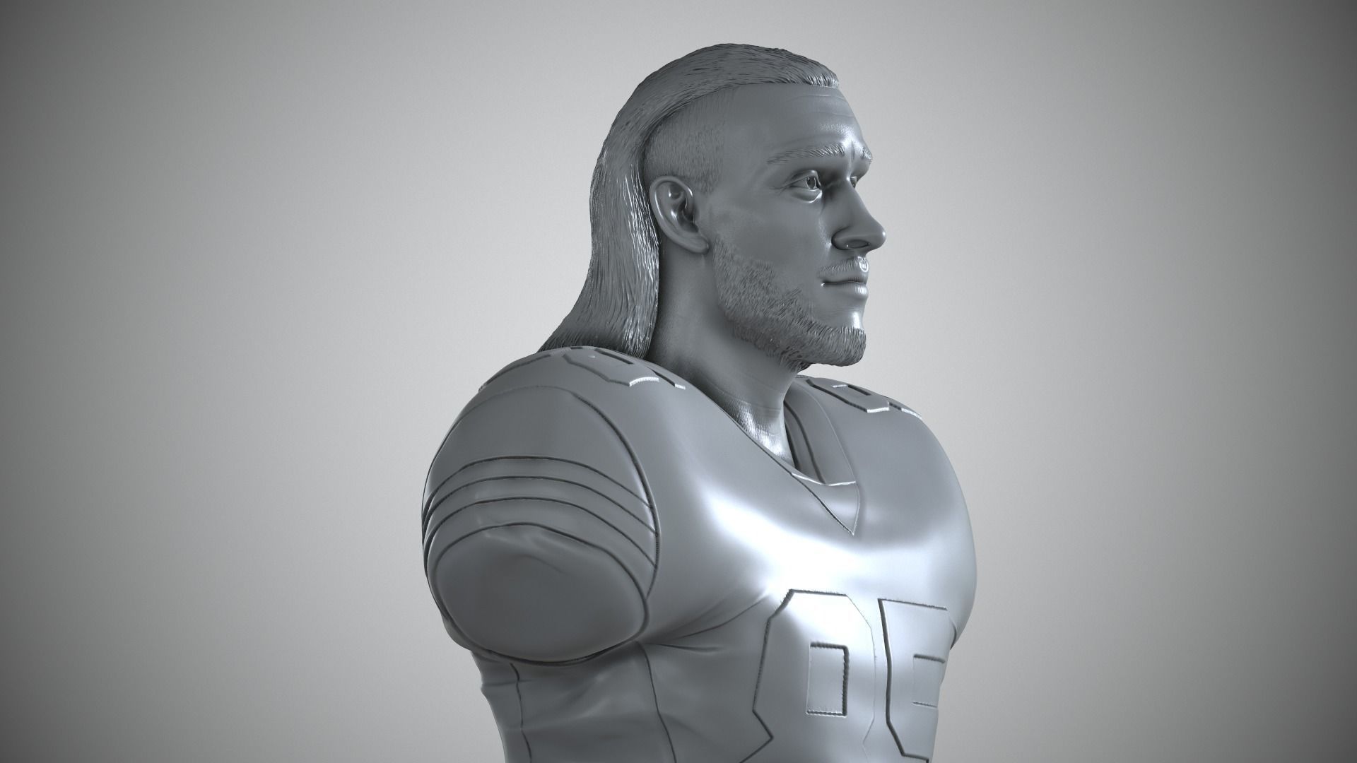 George Kittle 3D print model_12