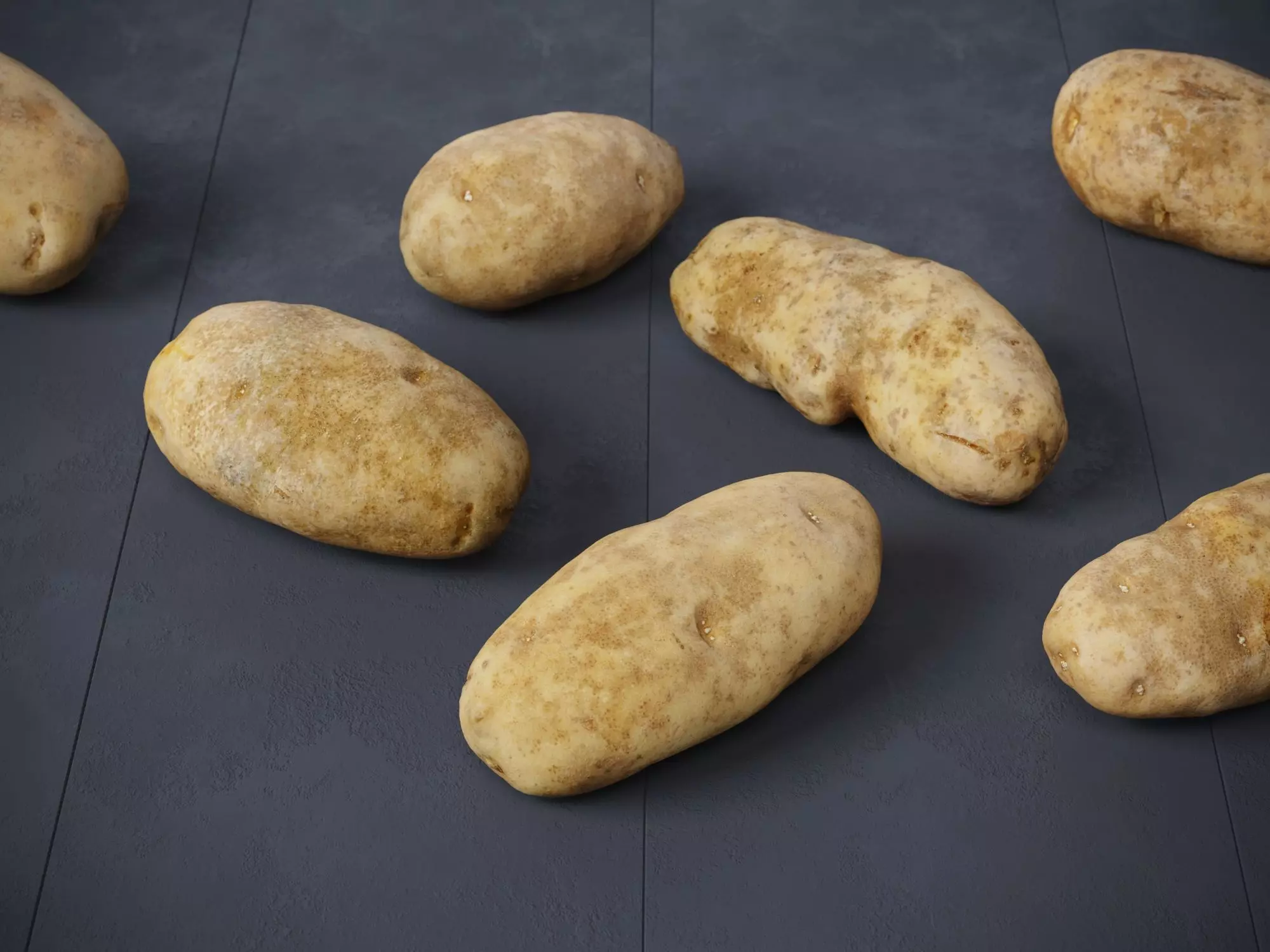 Potatoes 01 Low-poly 3D model_0