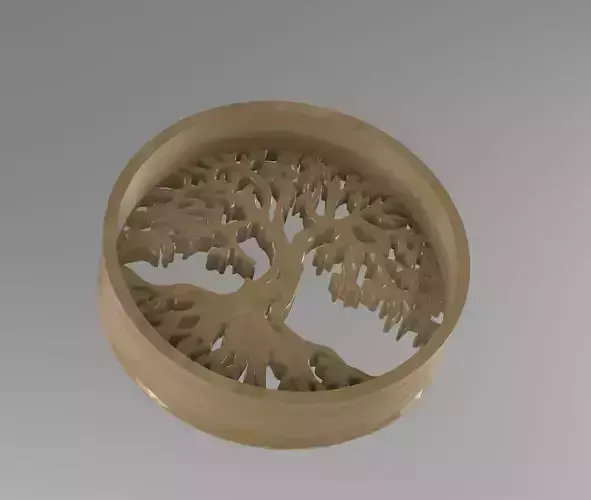 Tree Yggdrasil Cup Coaster and Symbol Free 3D print model