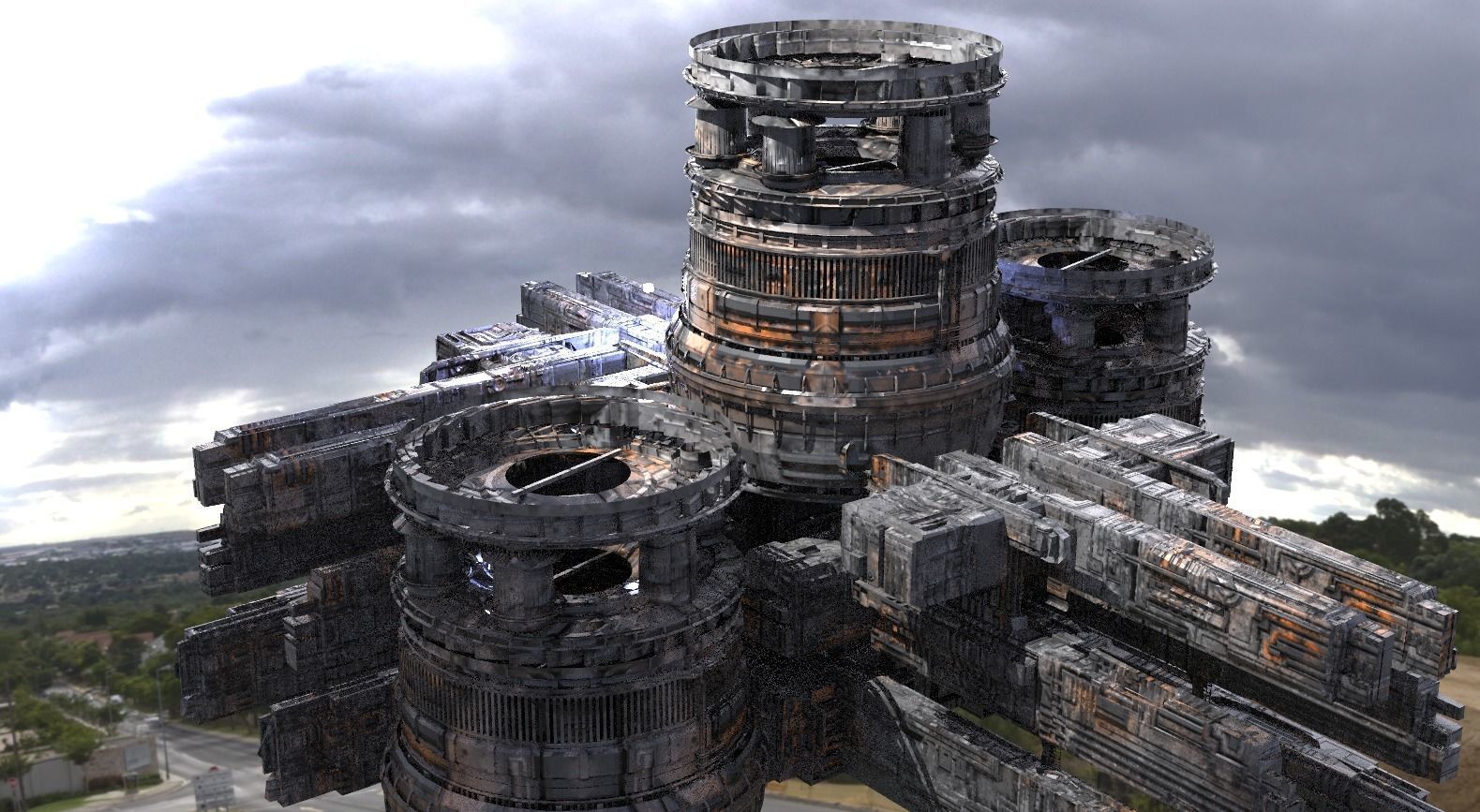 Sci Fi Fusion Gravity chamber base 5 3D model_1