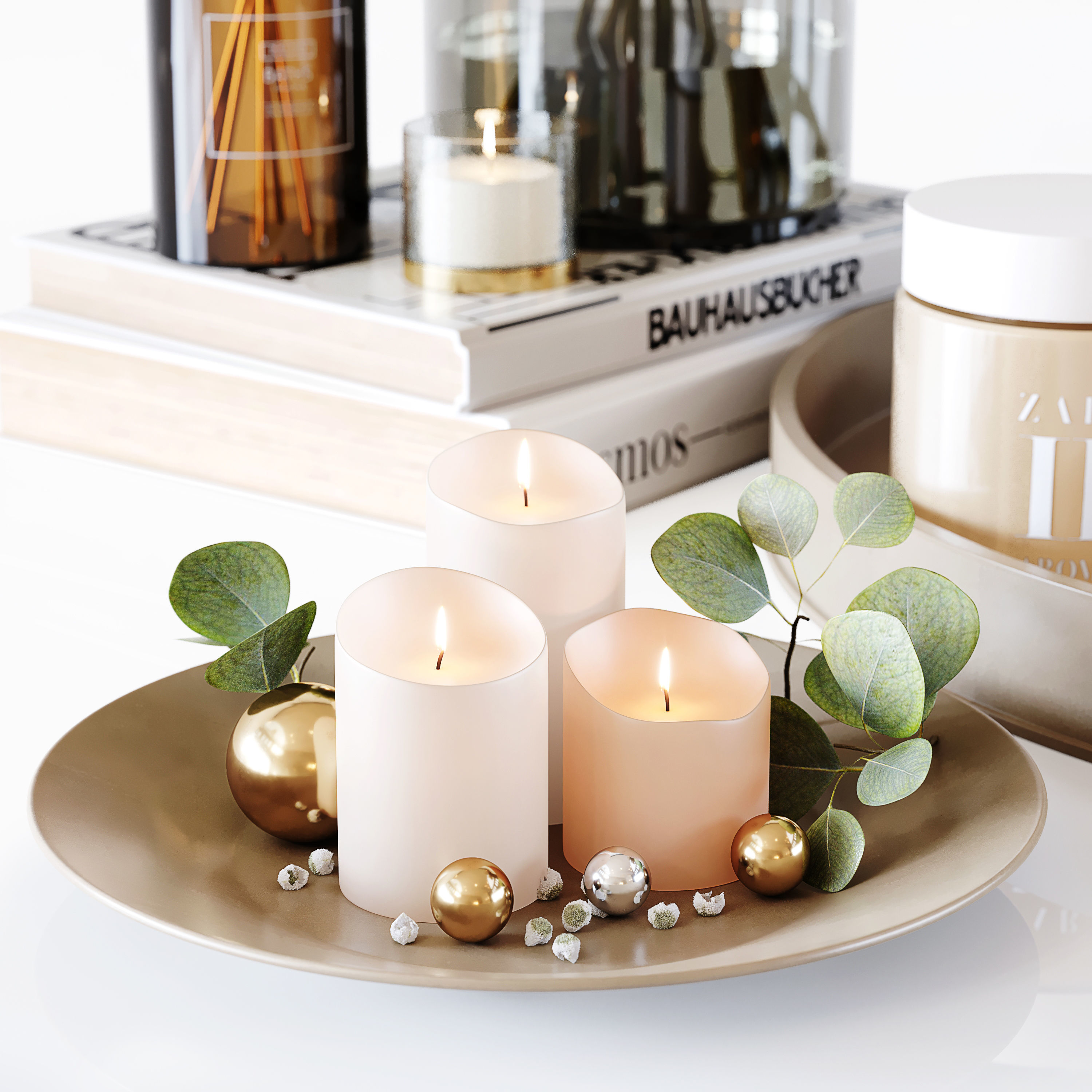 Decorative Set 167 Low-poly 3D model_1