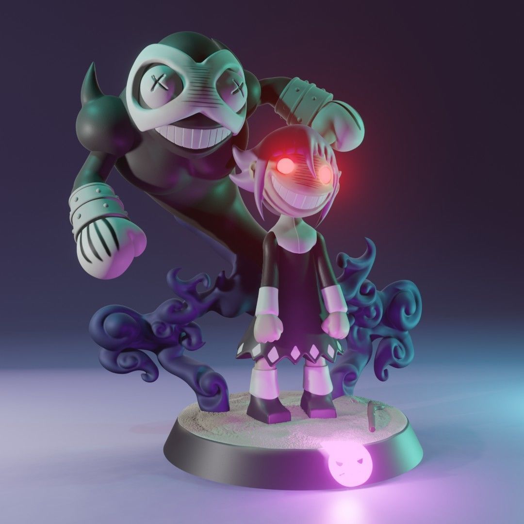CREEPY CHRONA - SOUL EATER Fan Art  3D print model_2