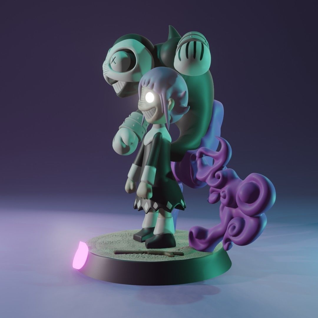 CREEPY CHRONA - SOUL EATER Fan Art  3D print model_3