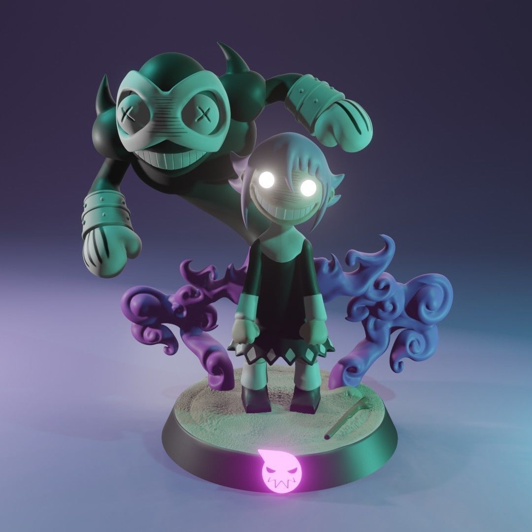 CREEPY CHRONA - SOUL EATER Fan Art  3D print model_1
