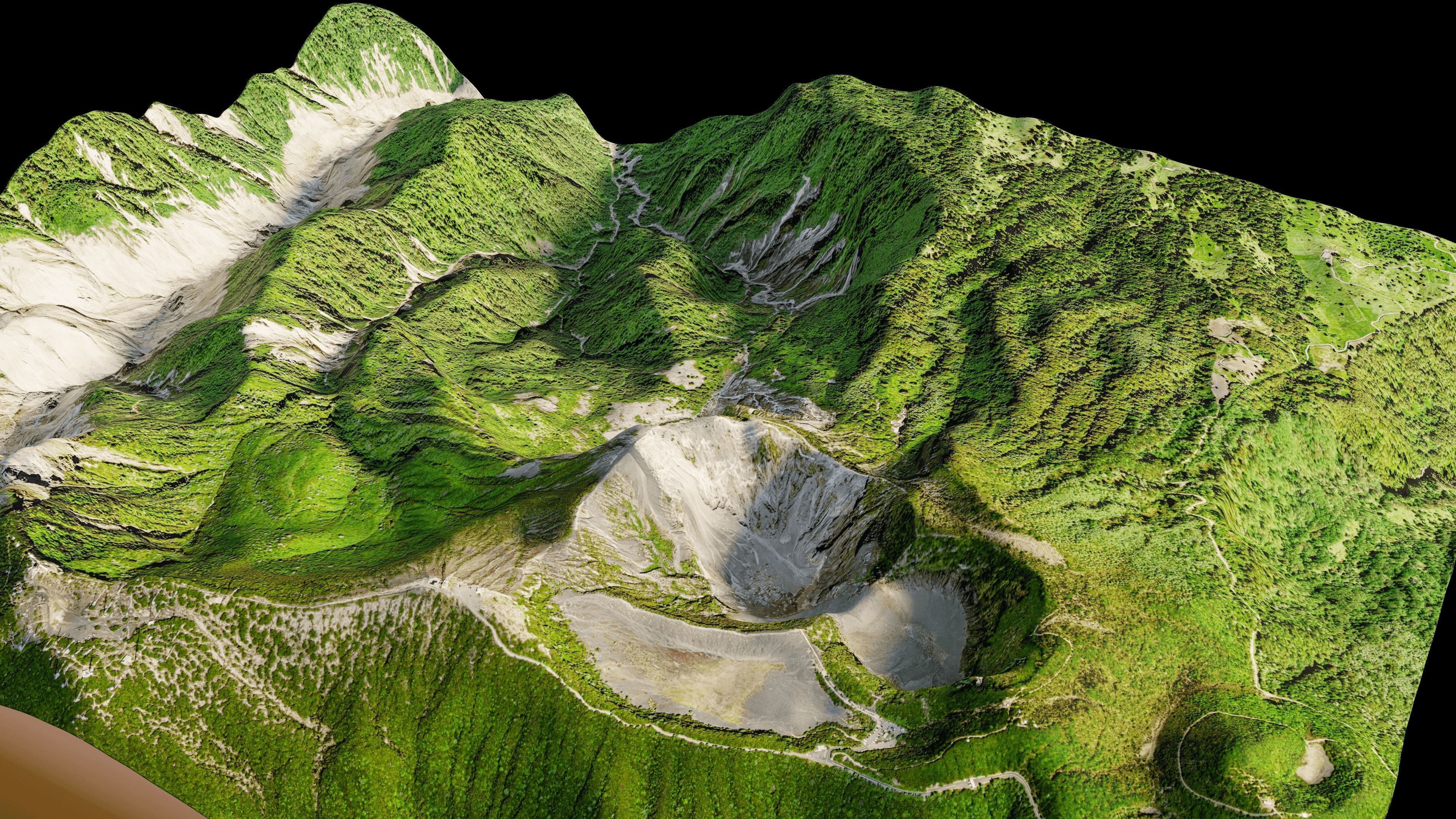 Irazu Volcano terrain 3d model 3D model_4