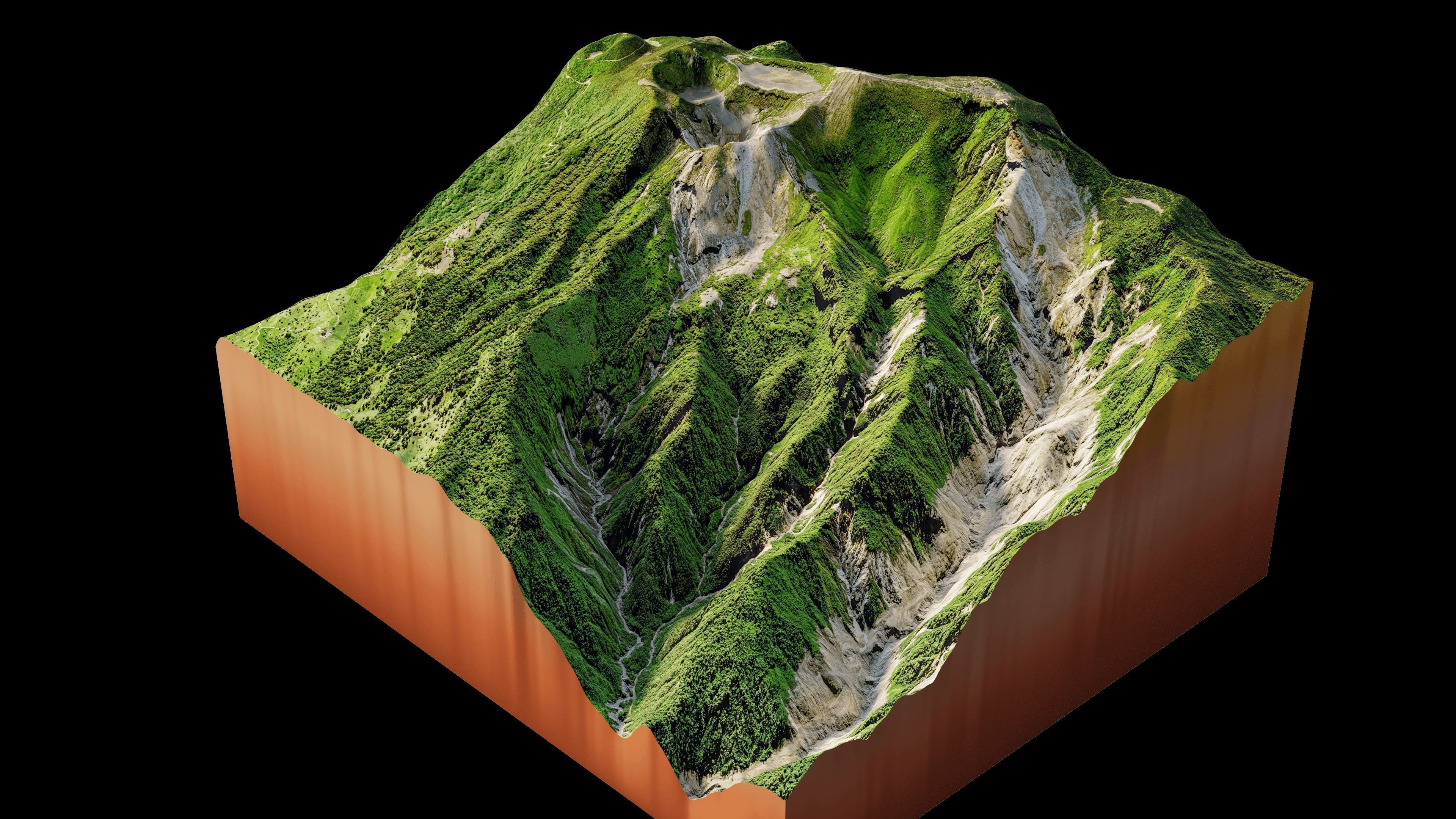 Irazu Volcano terrain 3d model 3D model_7