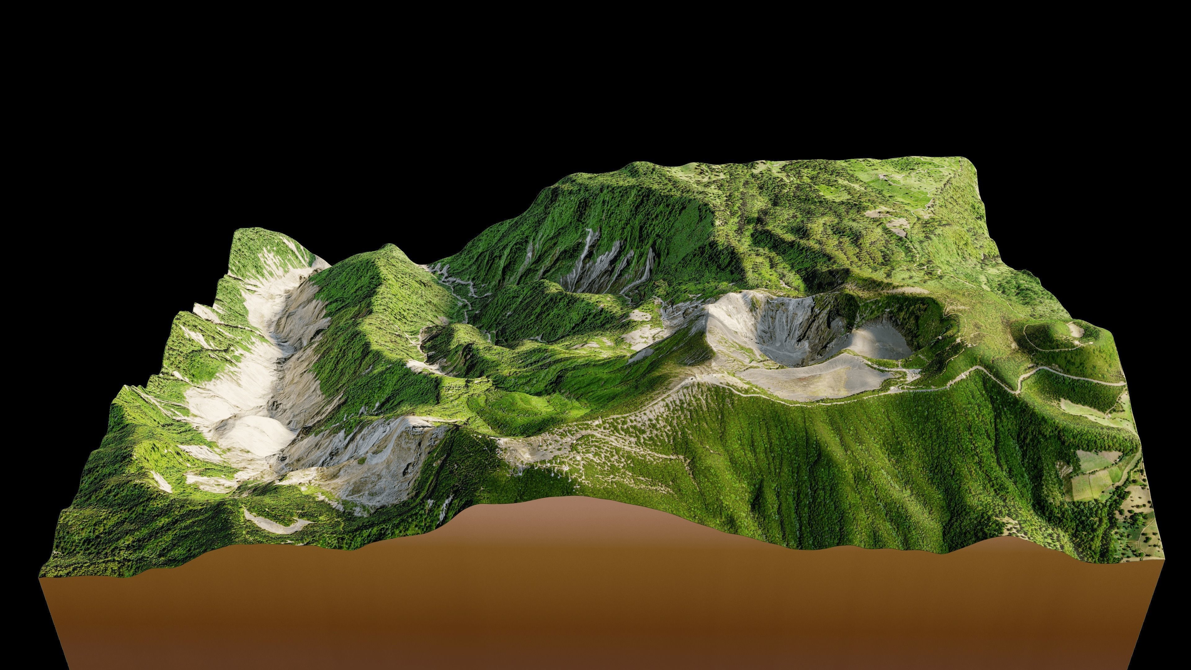 Irazu Volcano terrain 3d model 3D model_11