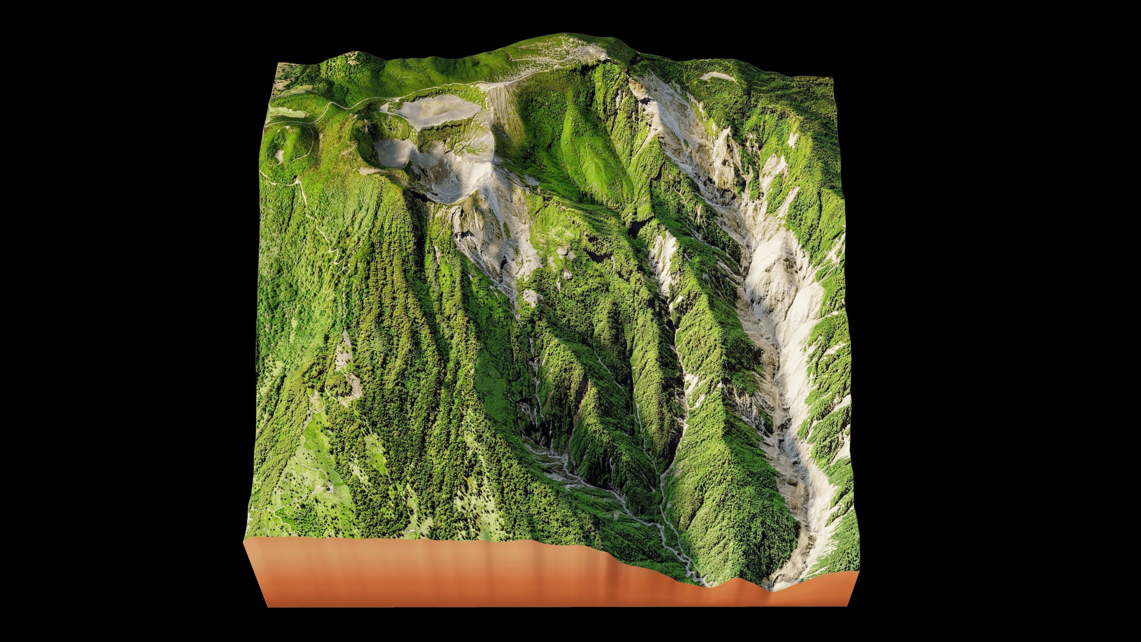 Irazu Volcano terrain 3d model 3D model_1