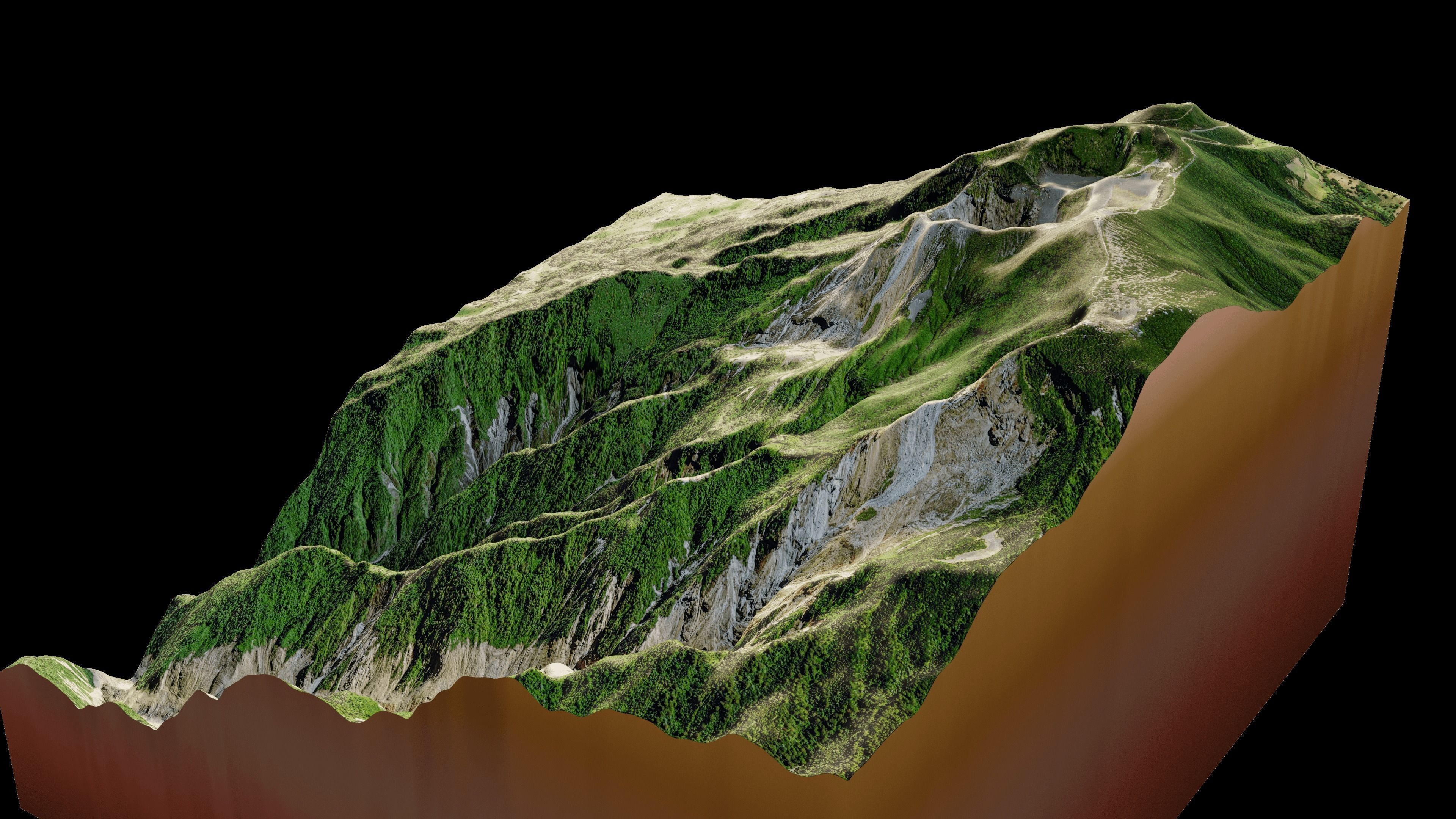 Irazu Volcano terrain 3d model 3D model_10