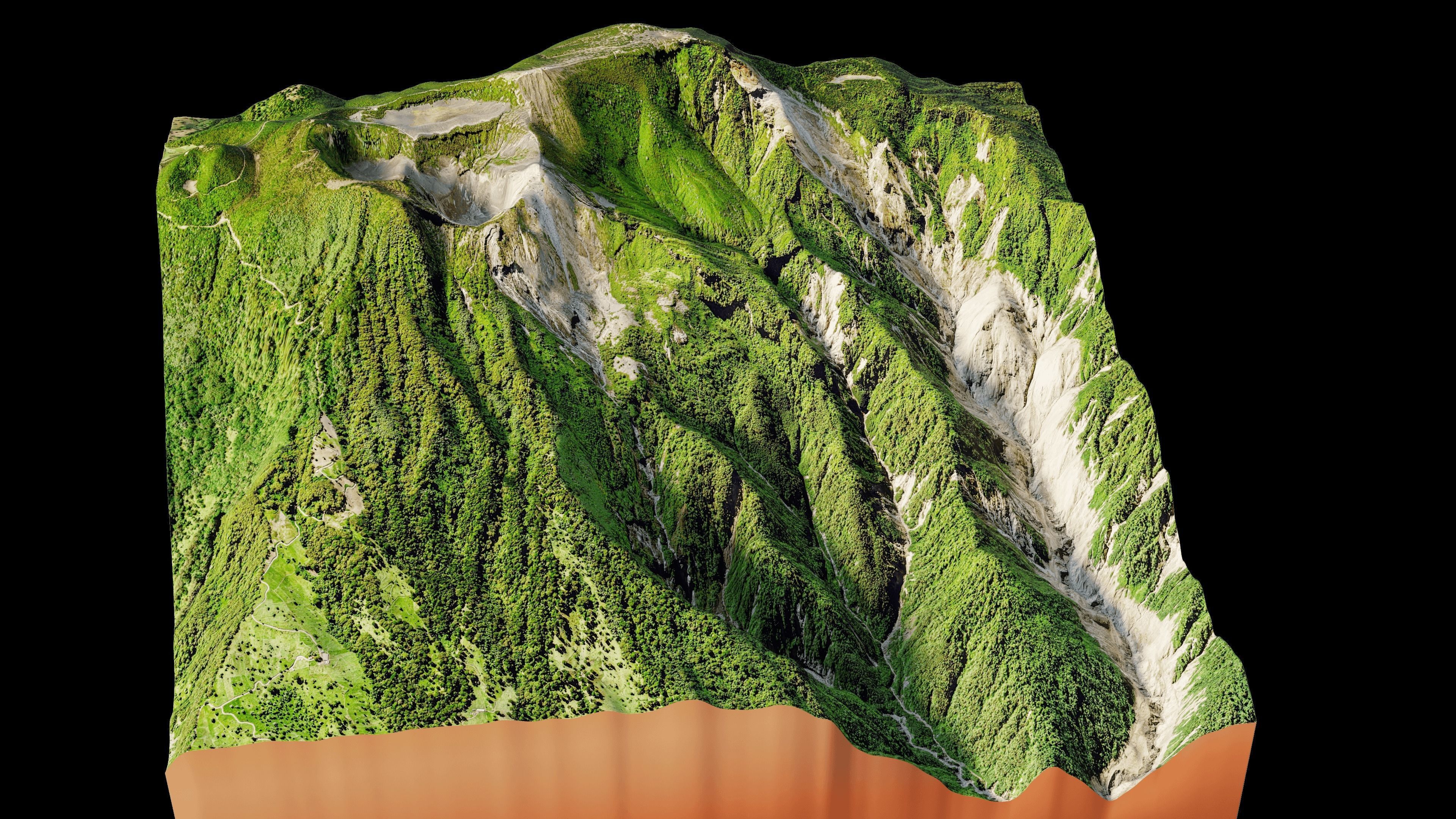 Irazu Volcano terrain 3d model 3D model_6