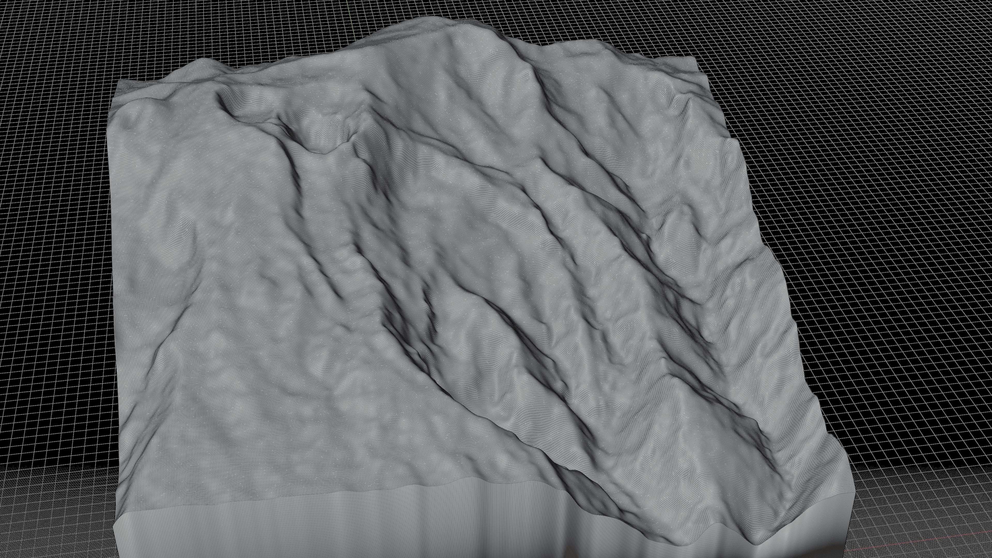 Irazu Volcano terrain 3d model 3D model_3