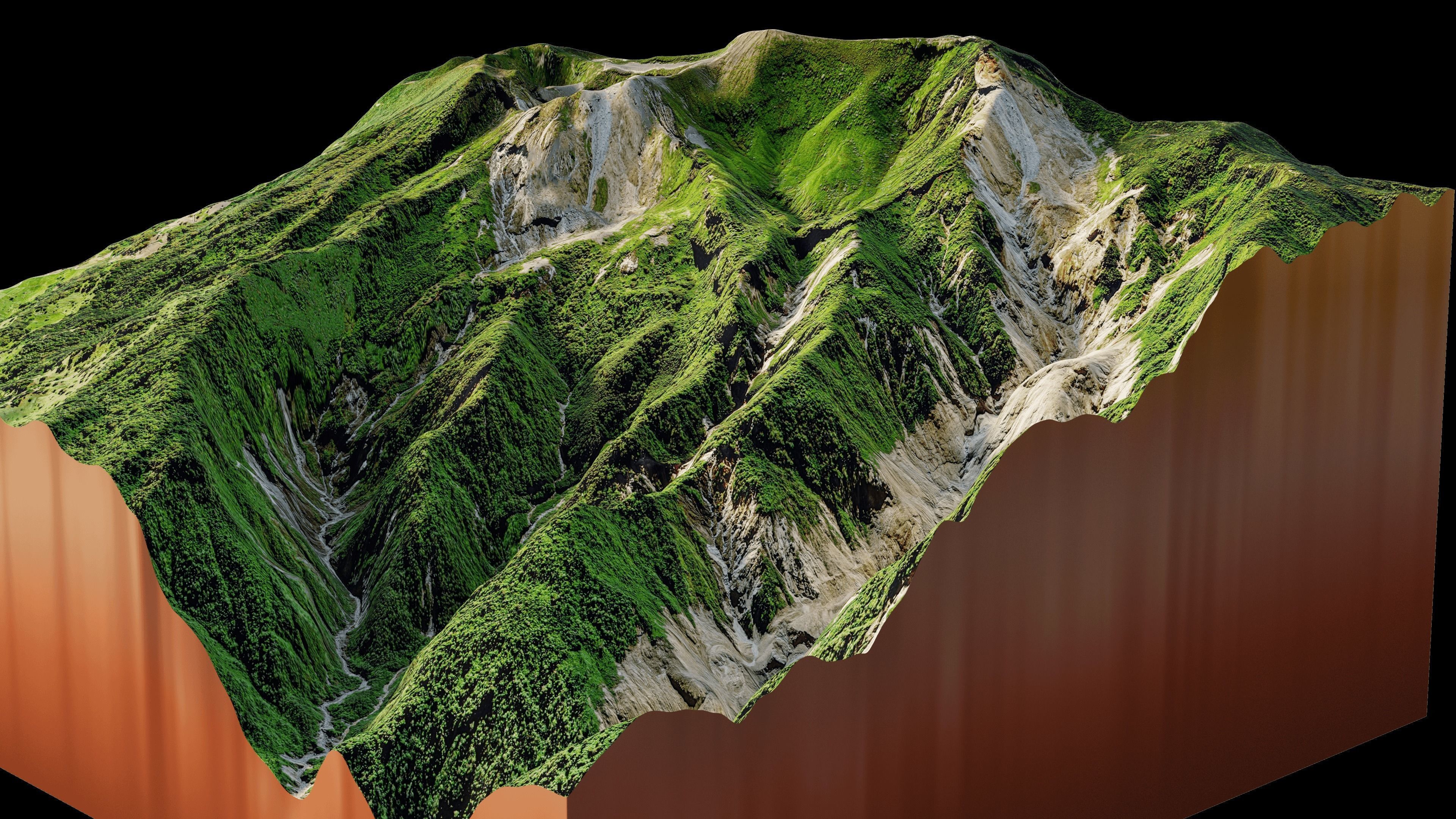 Irazu Volcano terrain 3d model 3D model_8