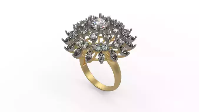 Woman Solitaire Ring 556