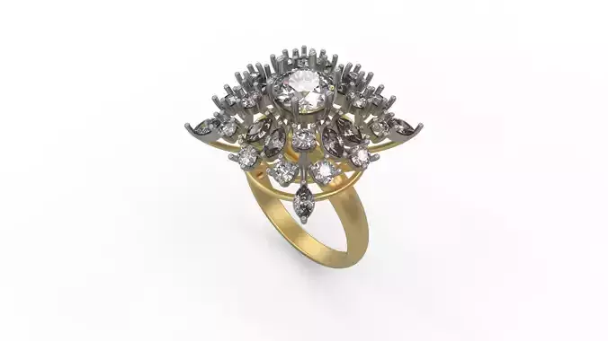 Woman Solitaire Ring 560