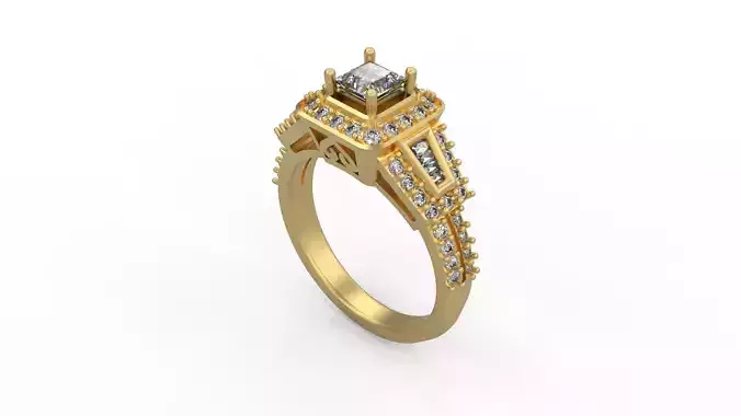 Woman Solitaire Ring 567