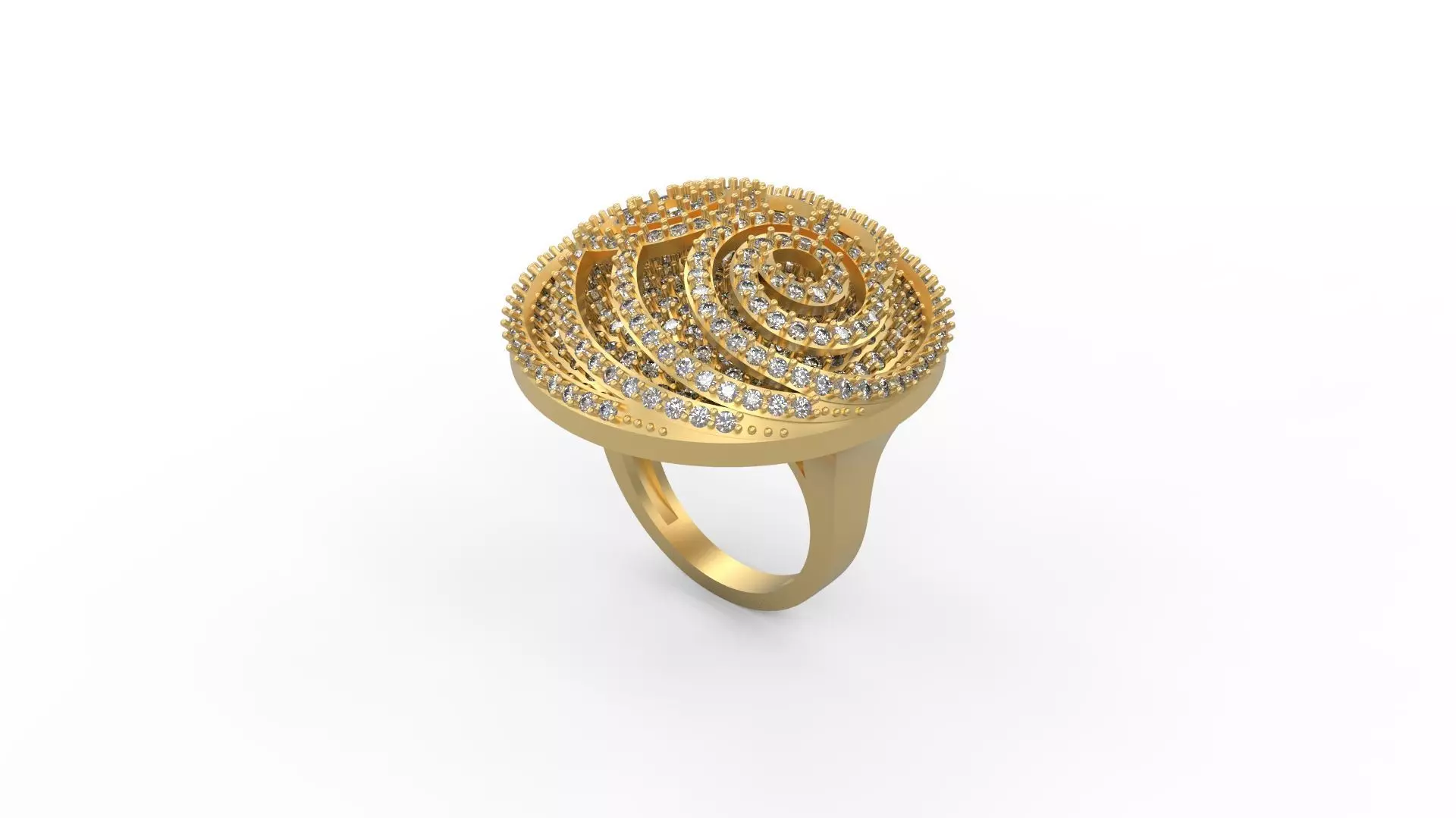 Woman Solitaire Ring 575 3D print model_0