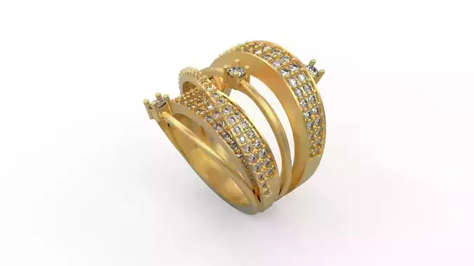 Woman Solitaire Ring 576