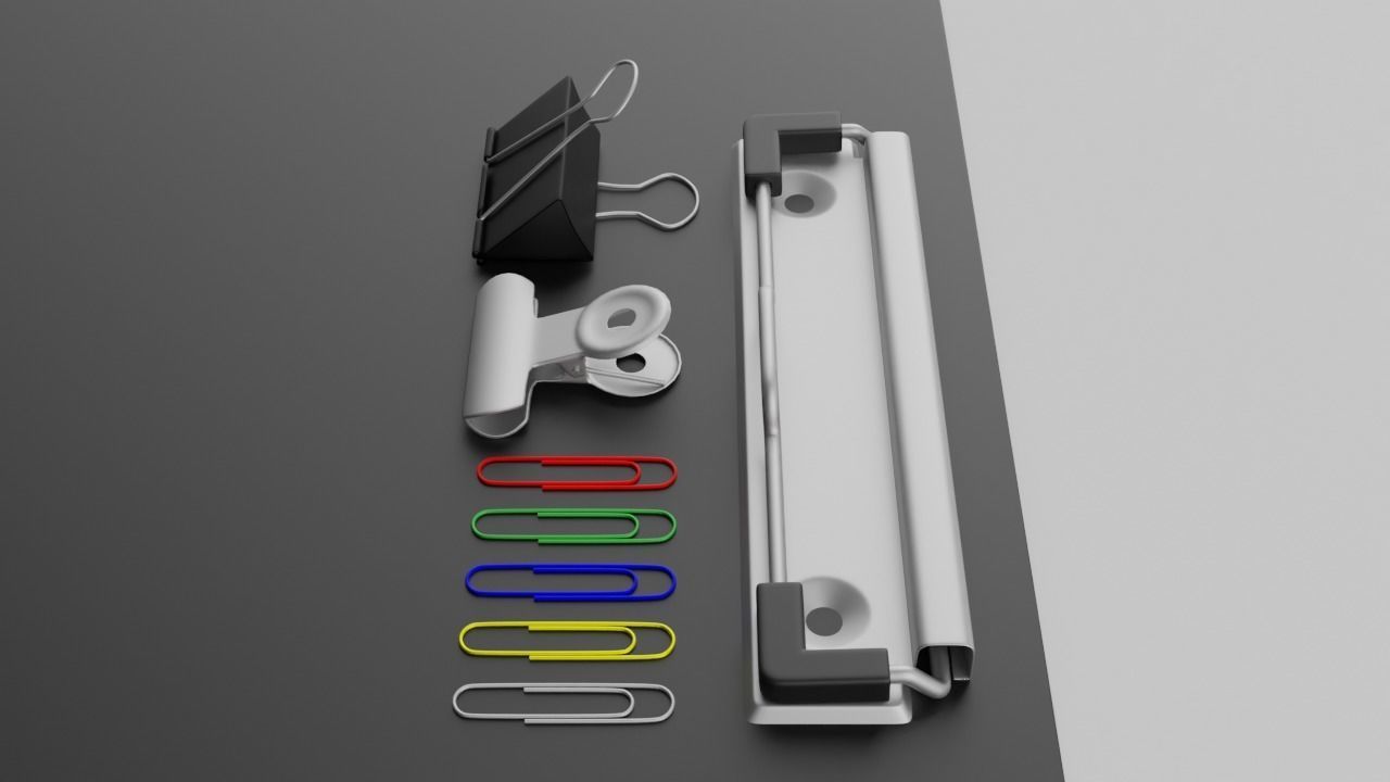 A collection of clips 3D model_4