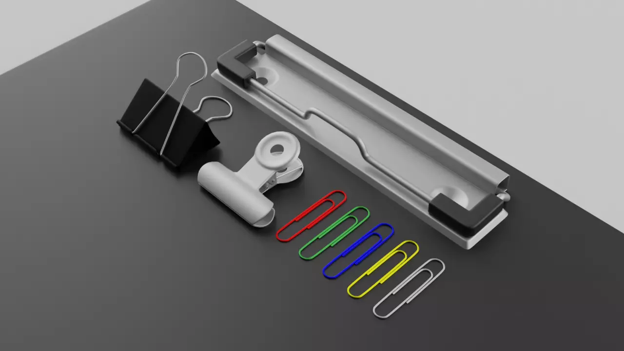 A collection of clips 3D model_0