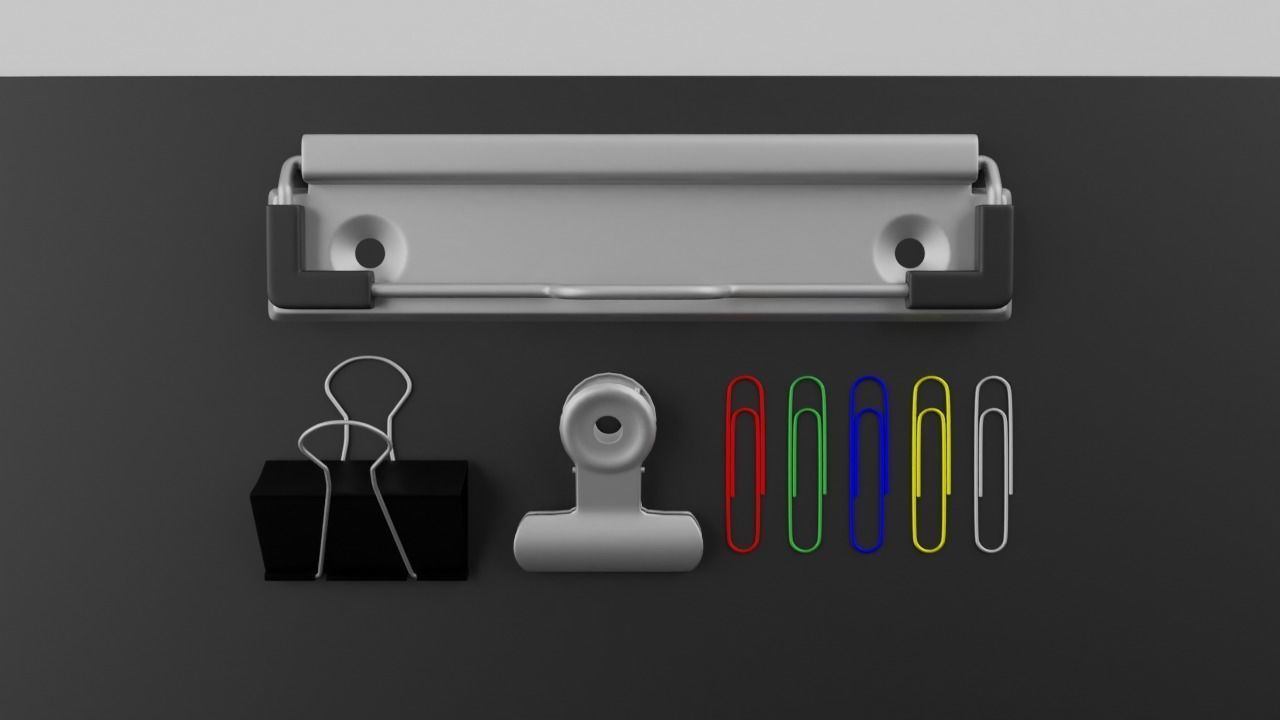 A collection of clips 3D model_1