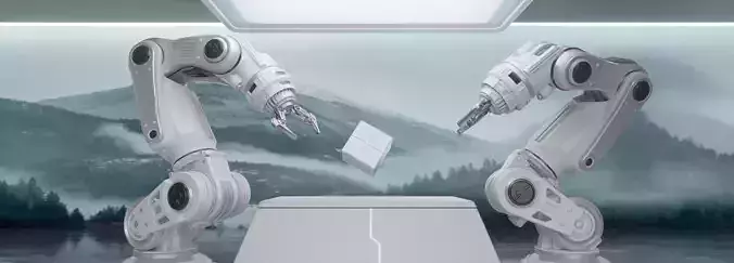 Science and technology robot arm 3D model