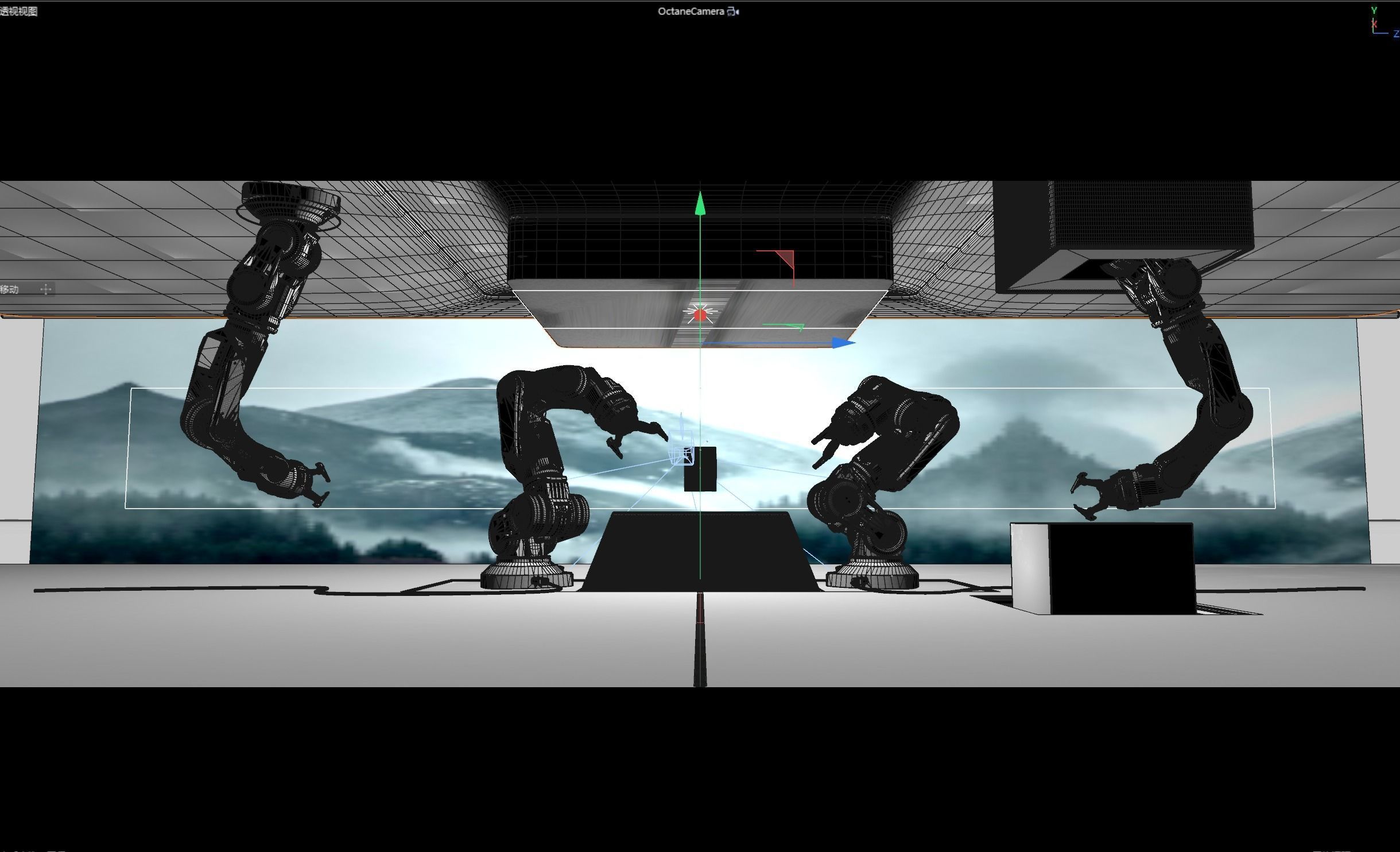 Science and technology robot arm 3D model_3