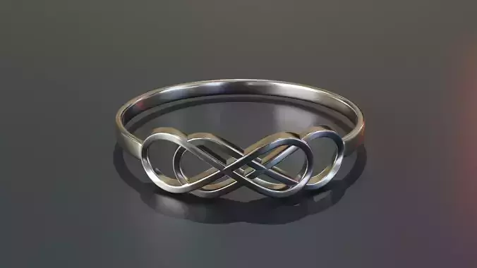 Double Infinity Knot Ring