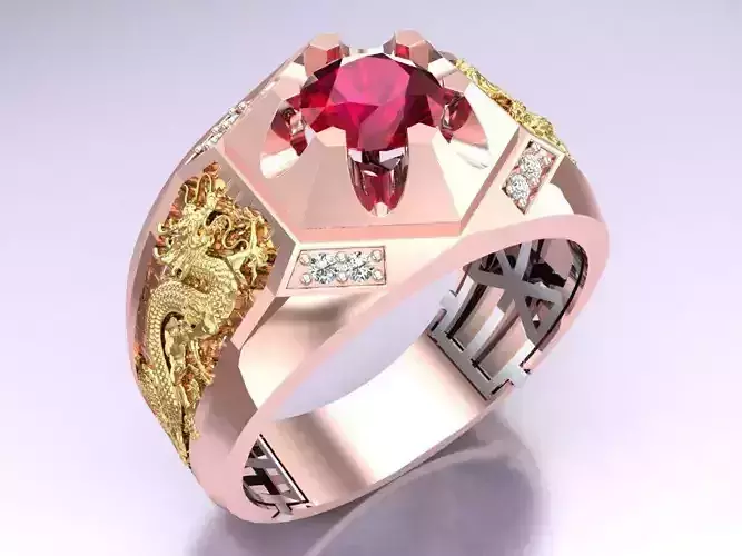 Dragon Ring - Diamond Ring - N2315