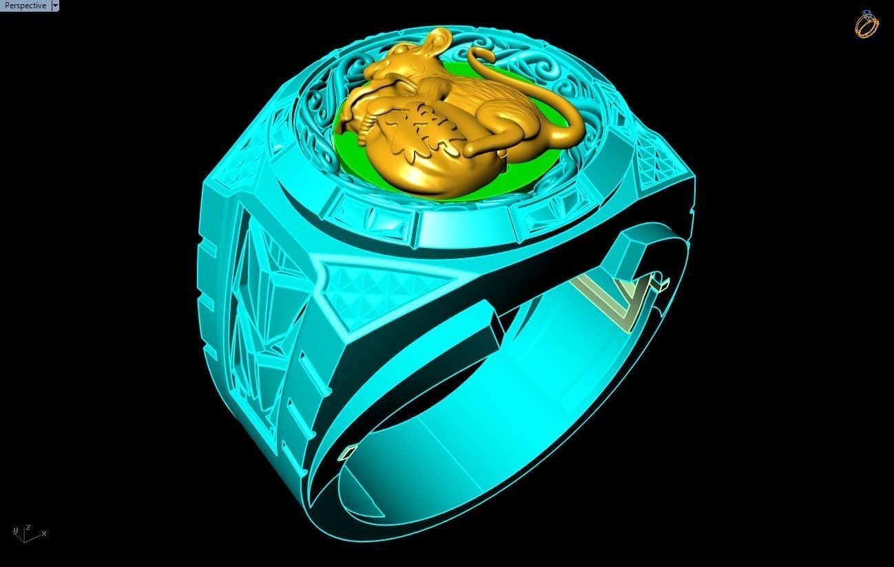 Mouse Rings - N1935 3D print model_9