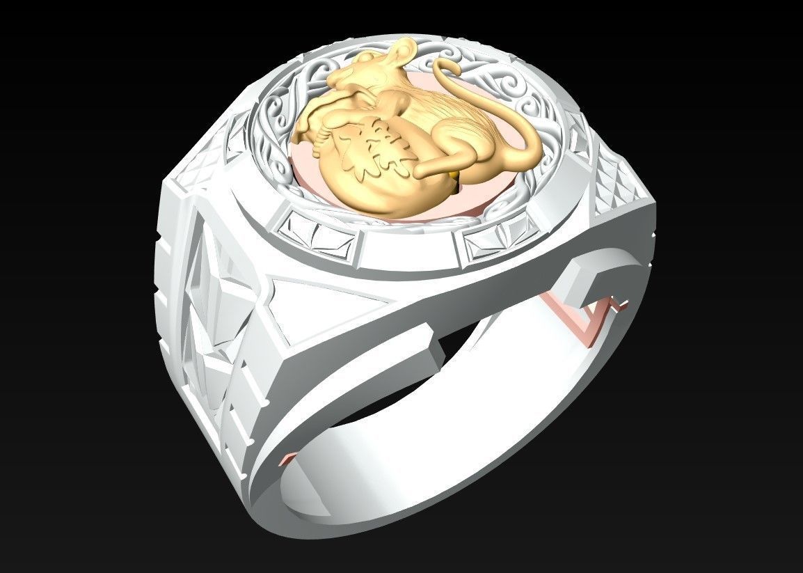 Mouse Rings - N2406 3D print model_3