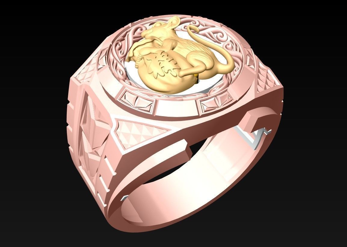 Mouse Rings - N2406 3D print model_1