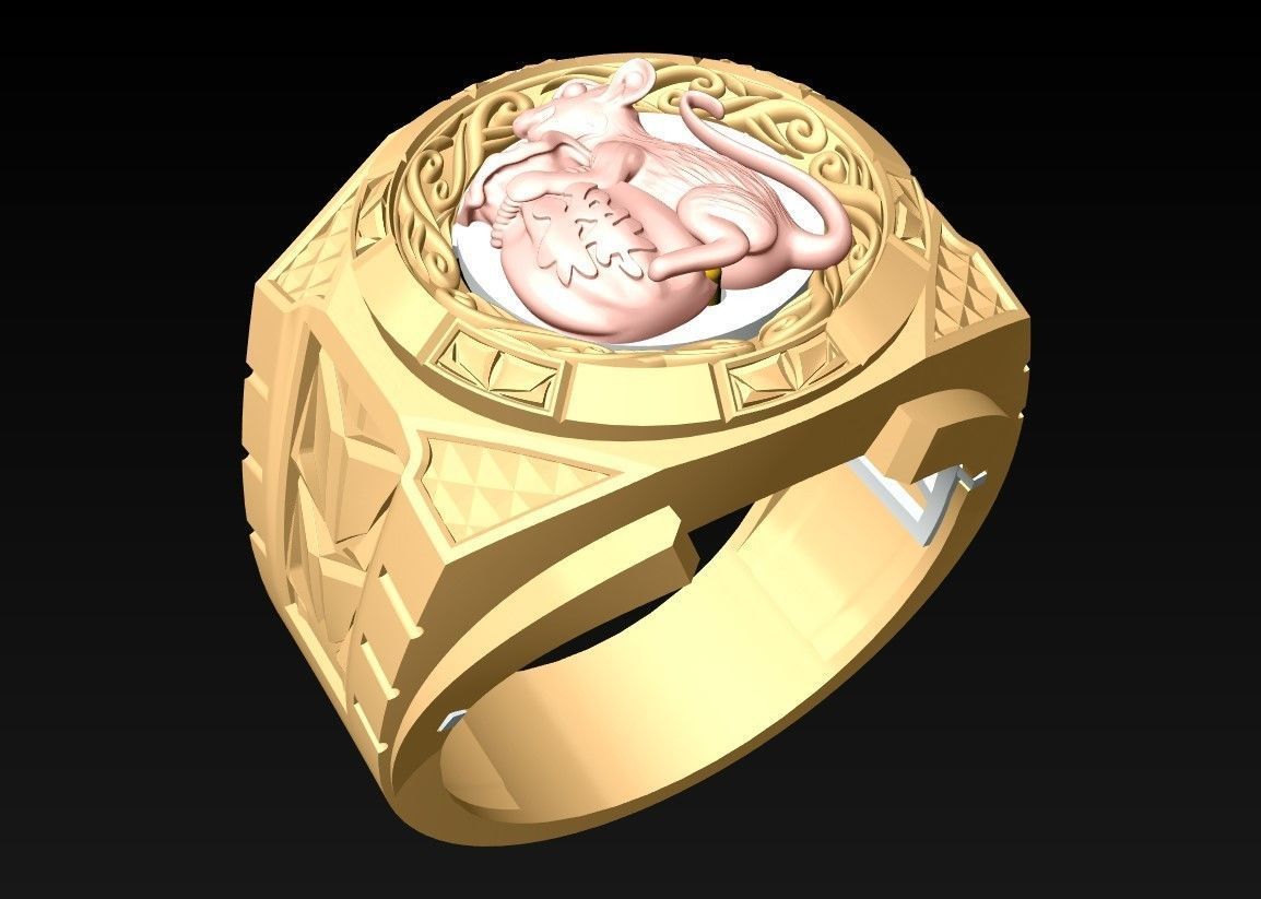 Mouse Rings - N2406 3D print model_2